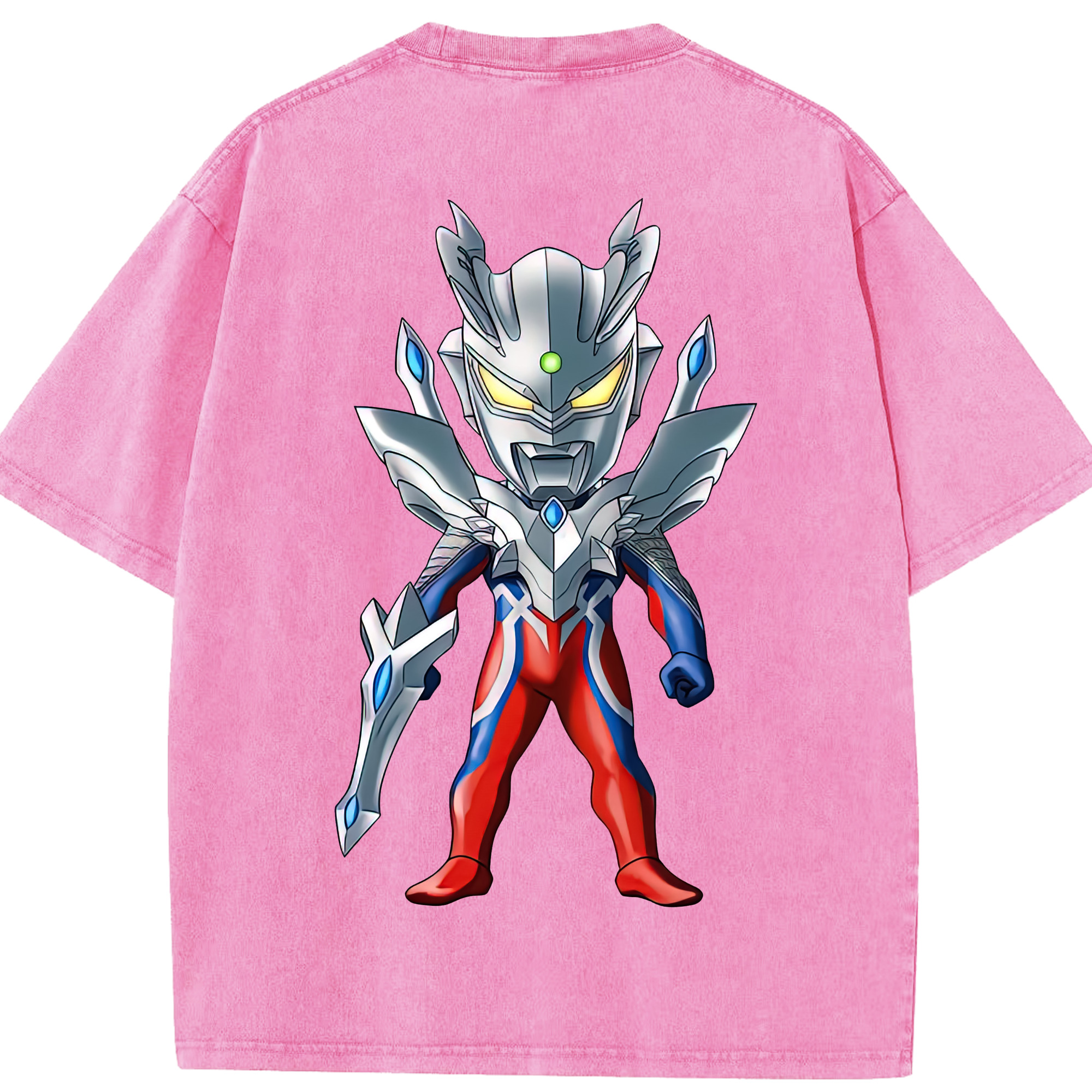 （画像用） ウルトラマン Ultraman 綿100% ヴィンテージ風 半袖Tシャツ（背面プリント）